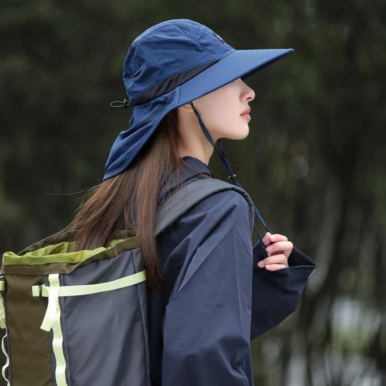 Sun Hats for Women Men Packable, Wide Brim Womens Sun Hat UPF 50 , Summer Hiking Fishing Travel Men Beach Hats with Neck Flap
