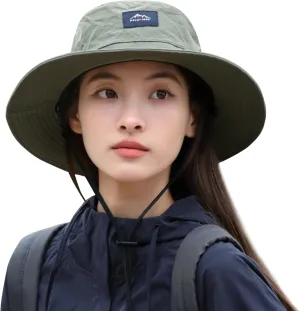 Sun Hats for Women Men Packable, Wide Brim Womens Sun Hat UPF 50 , Summer Hiking Fishing Travel Men Beach Hats with Neck Flap