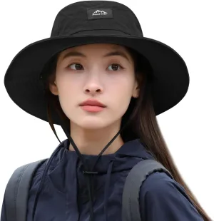 Sun Hats for Women Men Packable, Wide Brim Womens Sun Hat UPF 50 , Summer Hiking Fishing Travel Men Beach Hats with Neck Flap