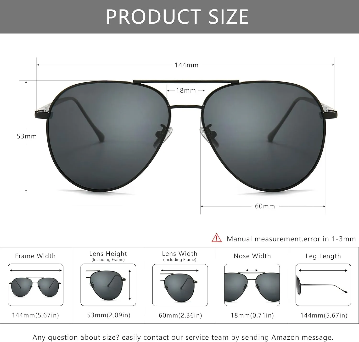 SUNGAIT Women's Lightweight Oversized Aviator Sunglasses - Mirrored Polarized Lens