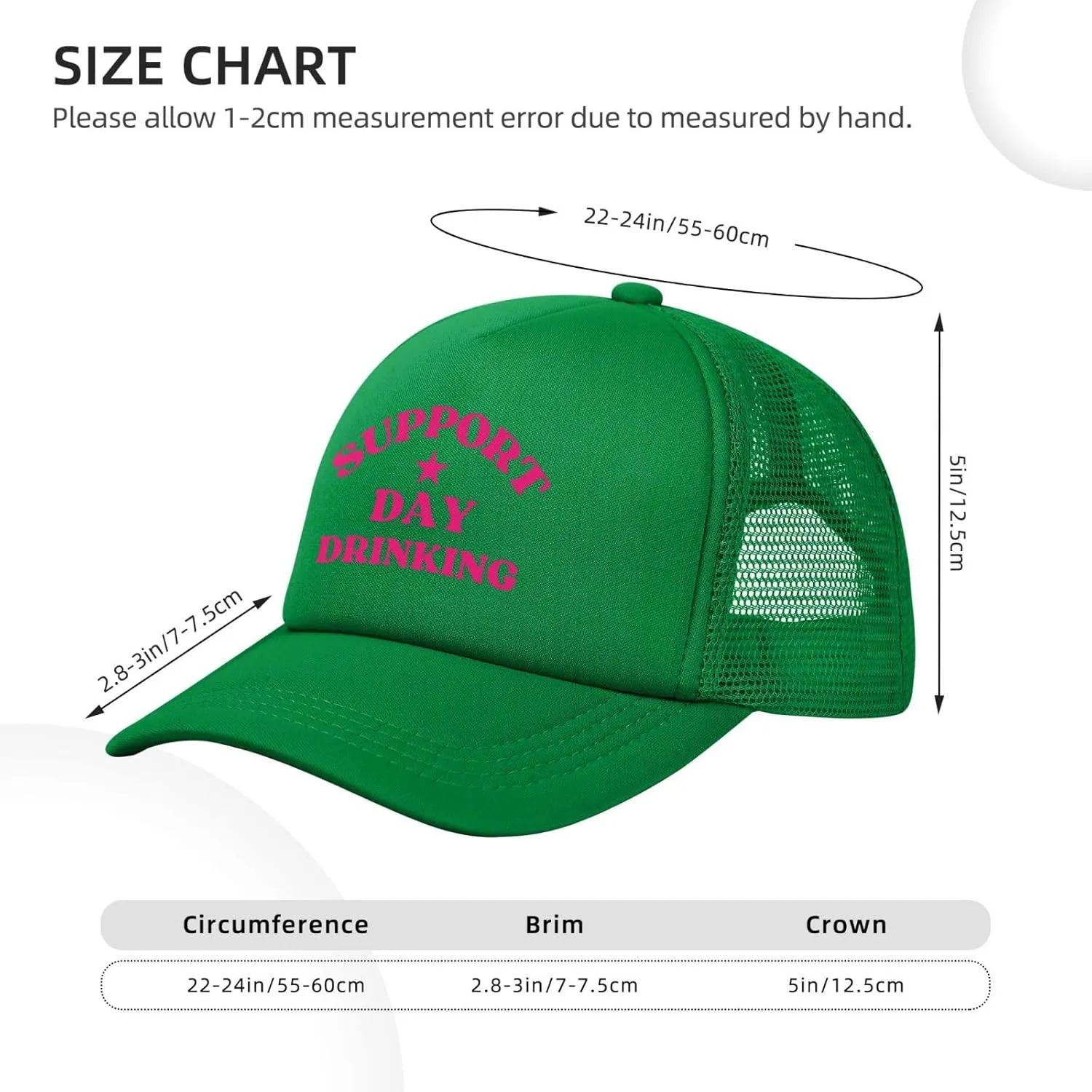 Support Day Drinking Mesh Hat I Support Day Drinking Mesh Cap Men Women Baseball Cap Dad Trucker Hat Gift