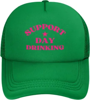 Support Day Drinking Mesh Hat I Support Day Drinking Mesh Cap Men Women Baseball Cap Dad Trucker Hat Gift