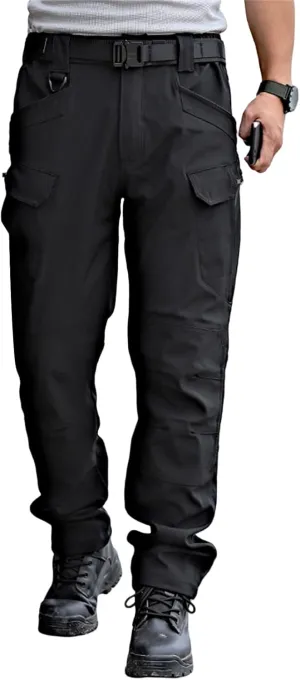 Tactical Cargo Pants Mens Relaxed Fit Flex Ripstop Cargo Pants Outdoor EDC Hiking Work Pants with Multi Pockets