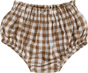 Toddler Baby Boy Girl Shorts Cotton Linen Plaid Bloomers Shorts Newborn Harem Shorts Bottoms