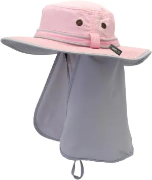 UPF 50  Sun Hats with Flap Neck Cover