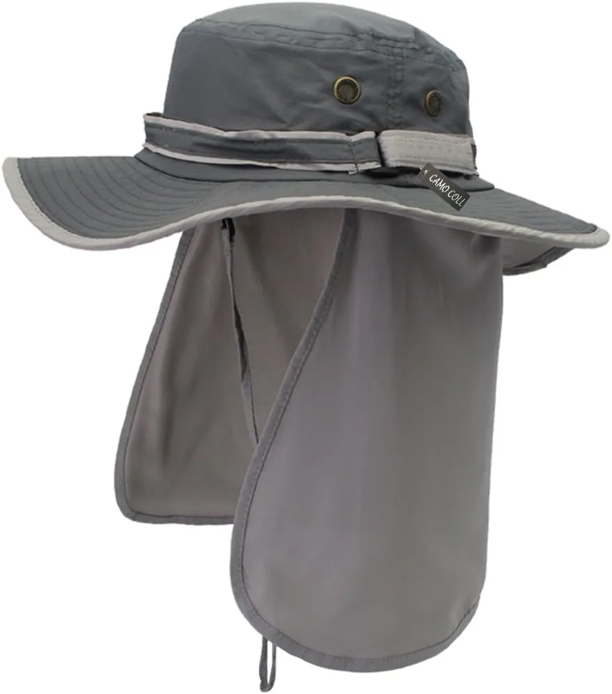 UPF 50  Sun Hats with Flap Neck Cover