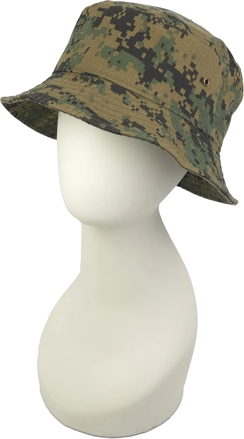 Utmost Bucket Hat 100% Cotton & Denim Lightweight Packable Outdoor Summer Beach Fishing Sun Hat