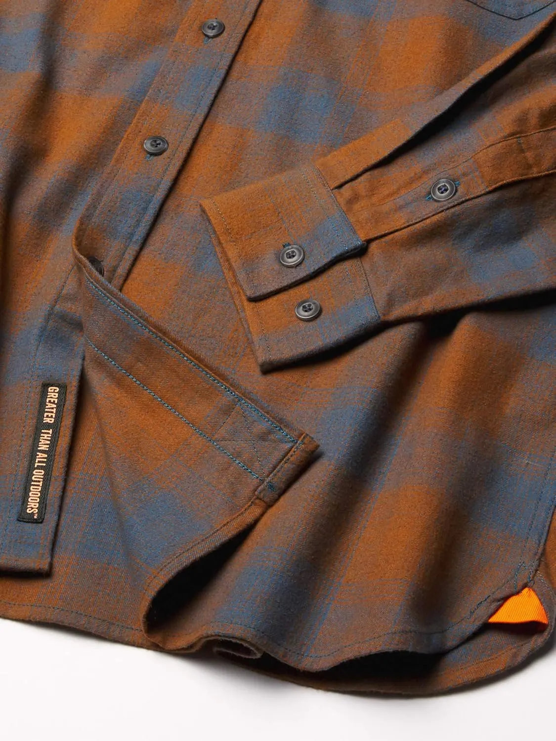 Walls Men's Longhorn Long Sleeve Midweight Stretch Flannel Shirt