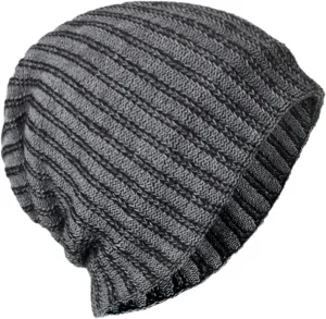 Winter Hats for Men Beanie Fashion Lightweight Cashmere Slouchy Cable Knit Hat Cuffed Soft Ski Skull Cap