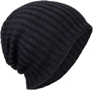 Winter Hats for Men Beanie Fashion Lightweight Cashmere Slouchy Cable Knit Hat Cuffed Soft Ski Skull Cap