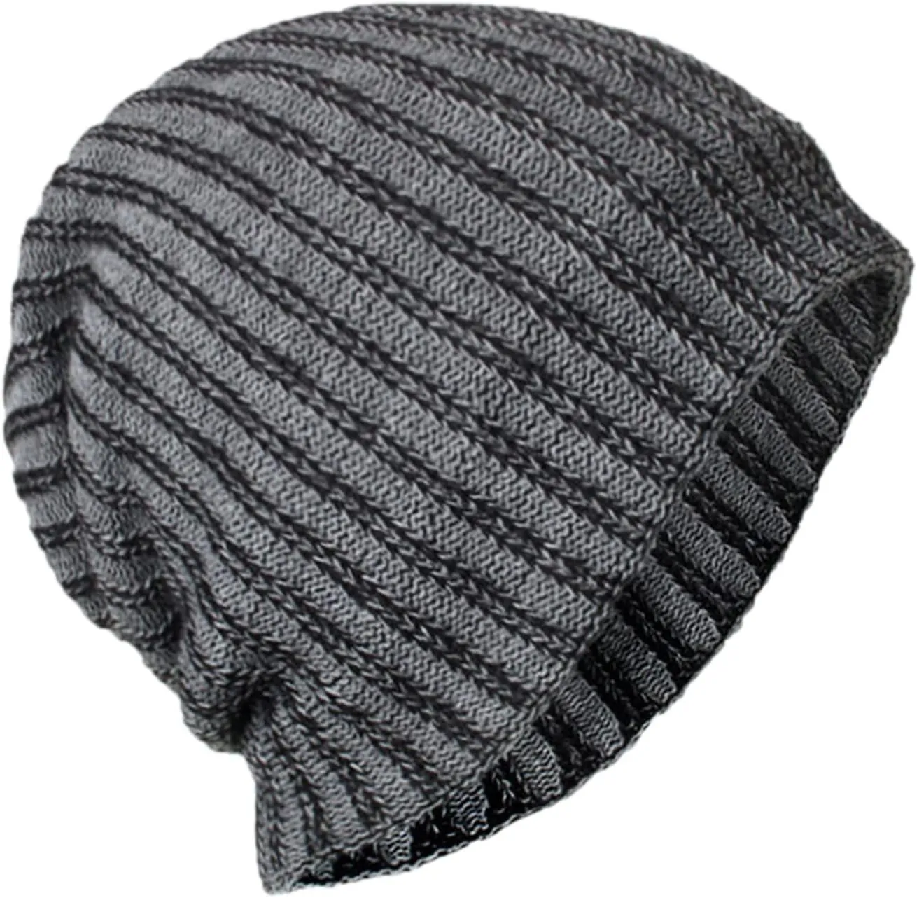 Winter Hats for Men Beanie Fashion Lightweight Cashmere Slouchy Cable Knit Hat Cuffed Soft Ski Skull Cap