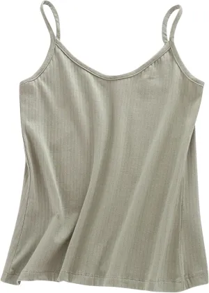 Women’s 2025 V-Neck Camisole Tank Top, Soft Stretch Basic Sleeveless Shirt for Casual Wear, Lightweight Everyday Tops
