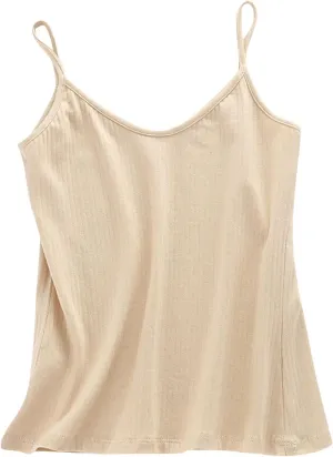 Women’s 2025 V-Neck Camisole Tank Top, Soft Stretch Basic Sleeveless Shirt for Casual Wear, Lightweight Everyday Tops