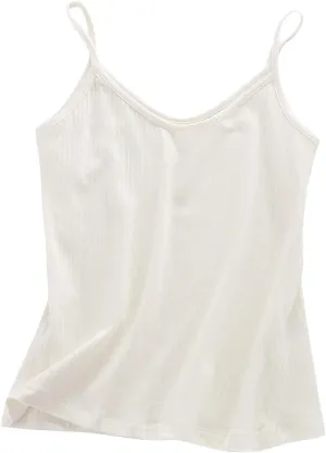 Women’s 2025 V-Neck Camisole Tank Top, Soft Stretch Basic Sleeveless Shirt for Casual Wear, Lightweight Everyday Tops