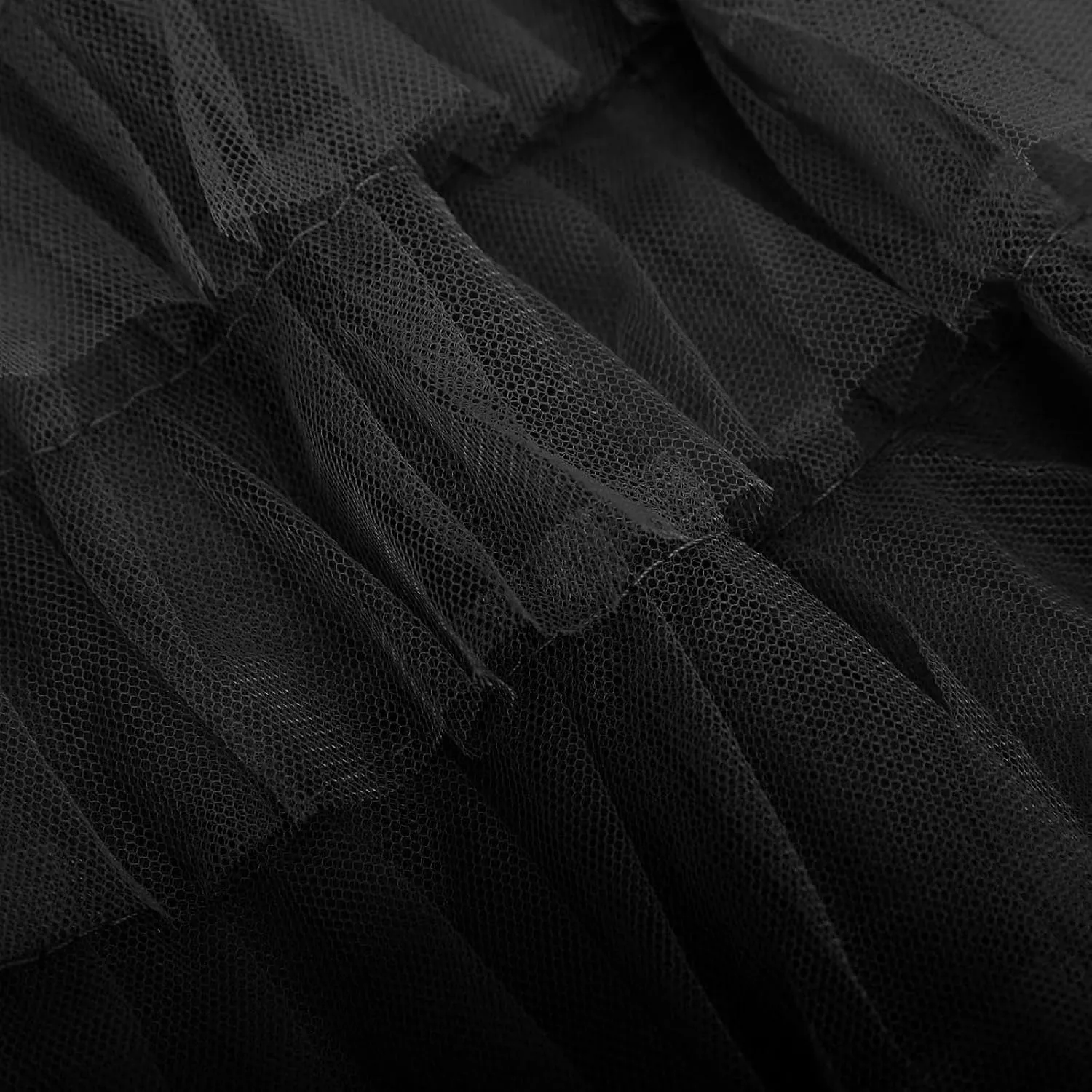 Womens Elegant A Line Skirts Midi Mesh Flowy Skirts Tiered Tulle Skirts Puffy Layered Ruffle Skirt Fluffy Fairy Skirt