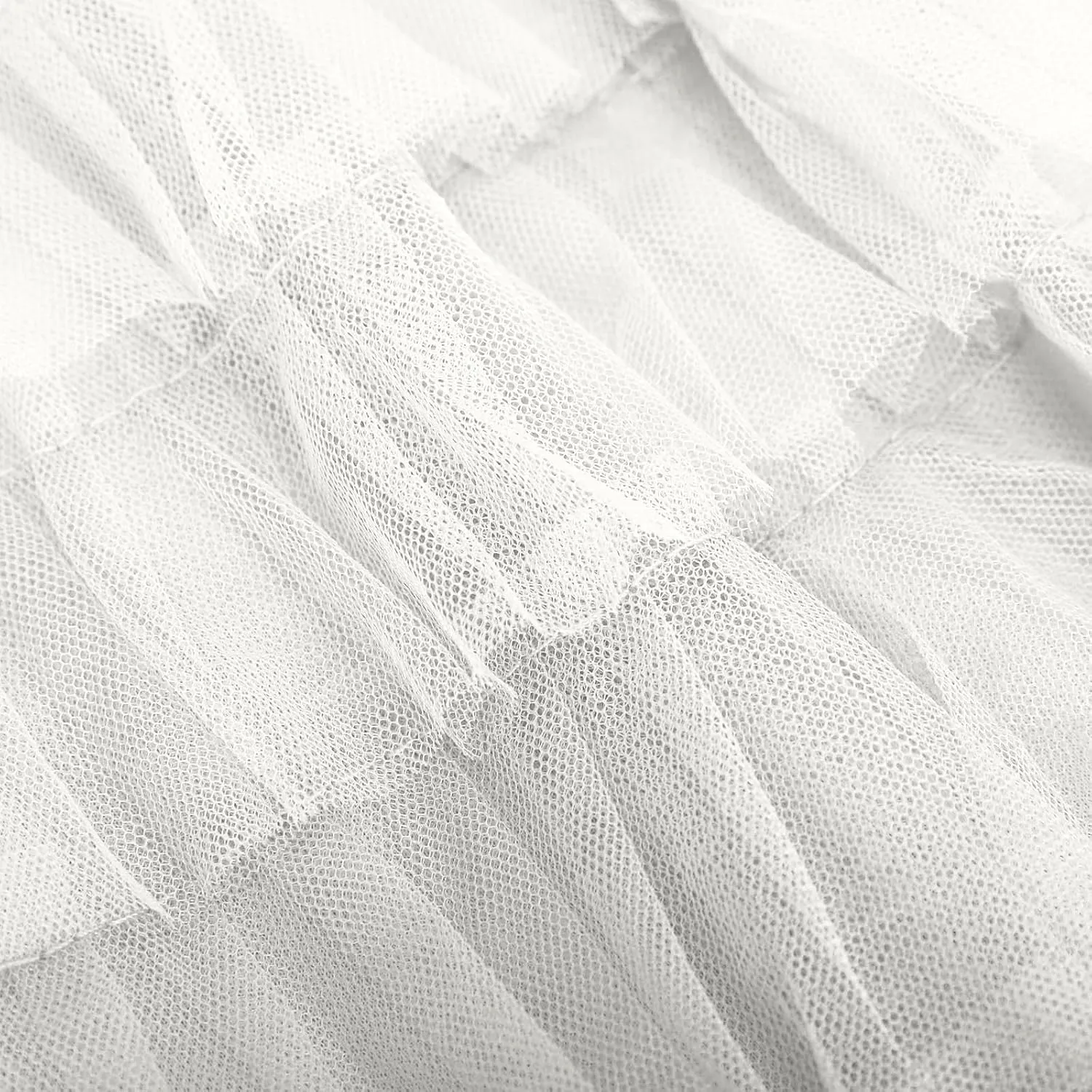 Womens Elegant A Line Skirts Midi Mesh Flowy Skirts Tiered Tulle Skirts Puffy Layered Ruffle Skirt Fluffy Fairy Skirt