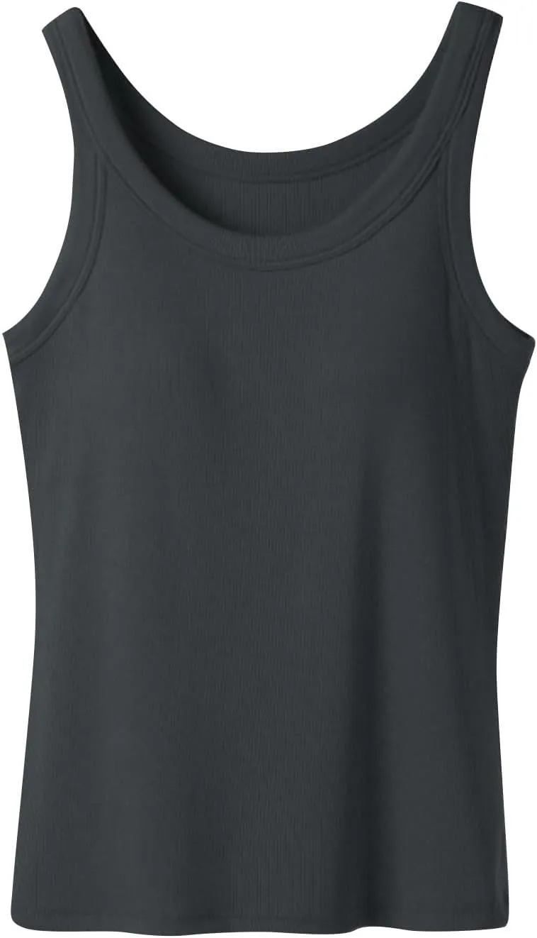 Women's Seamless Built in Bra Tank Tops for Yoga Gym Running Lightweight Moisture Wicking Summer Activewear