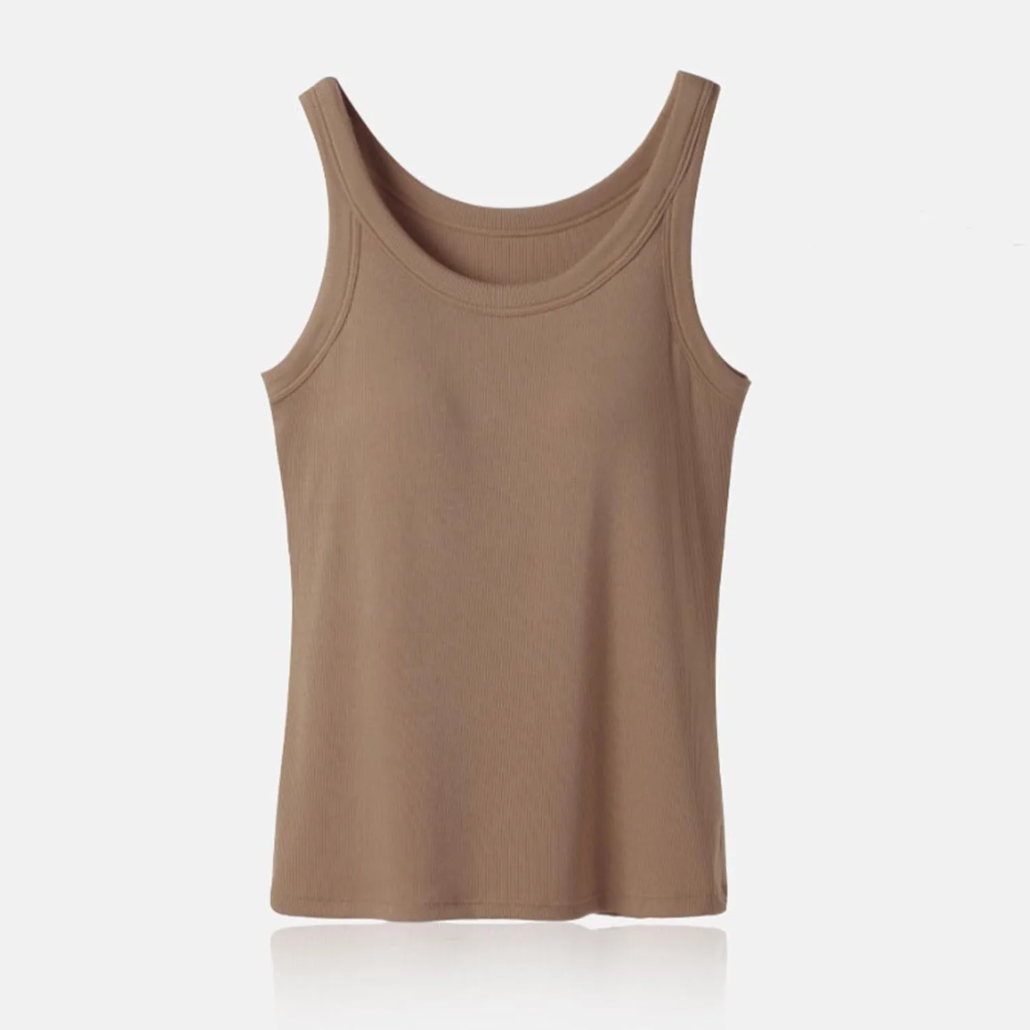 Women's Seamless Built in Bra Tank Tops for Yoga Gym Running Lightweight Moisture Wicking Summer Activewear