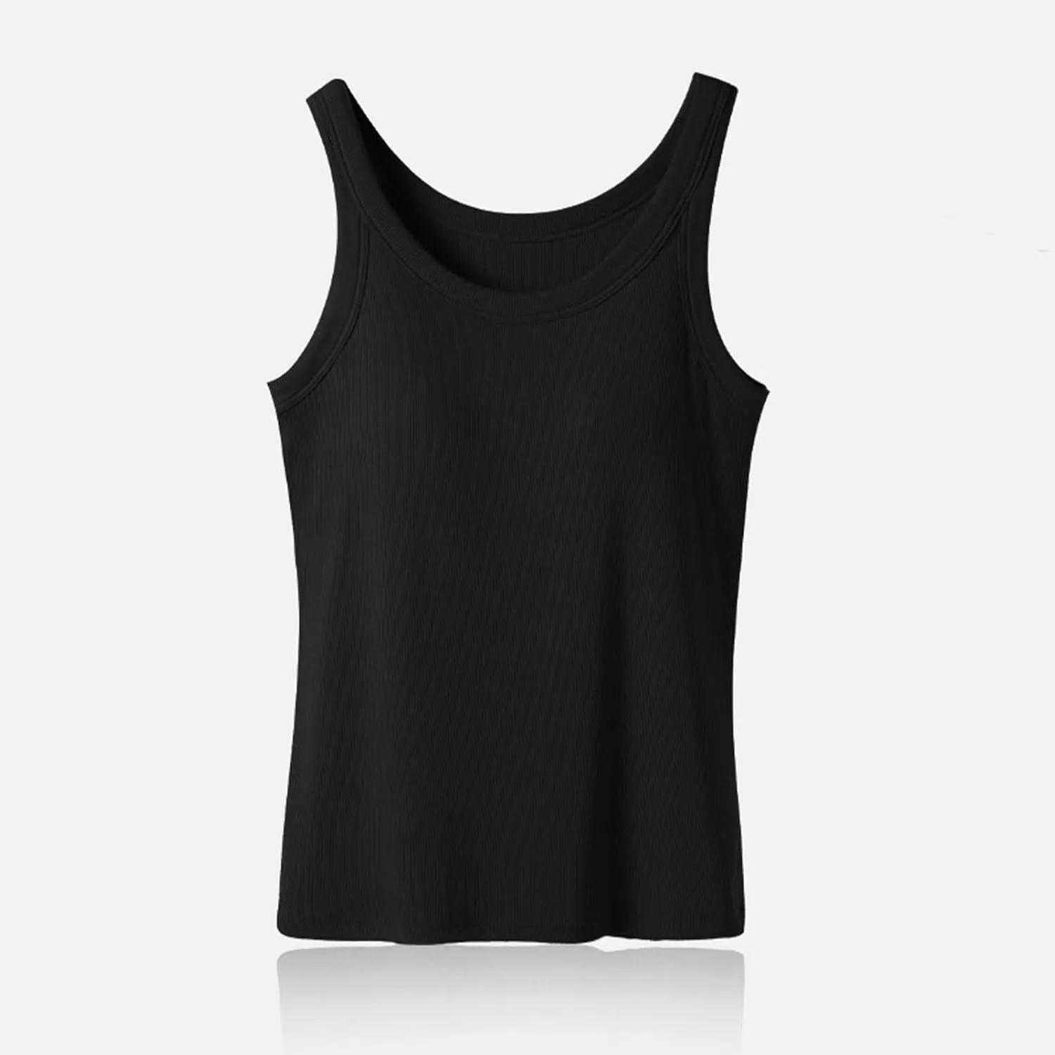 Women's Seamless Built in Bra Tank Tops for Yoga Gym Running Lightweight Moisture Wicking Summer Activewear