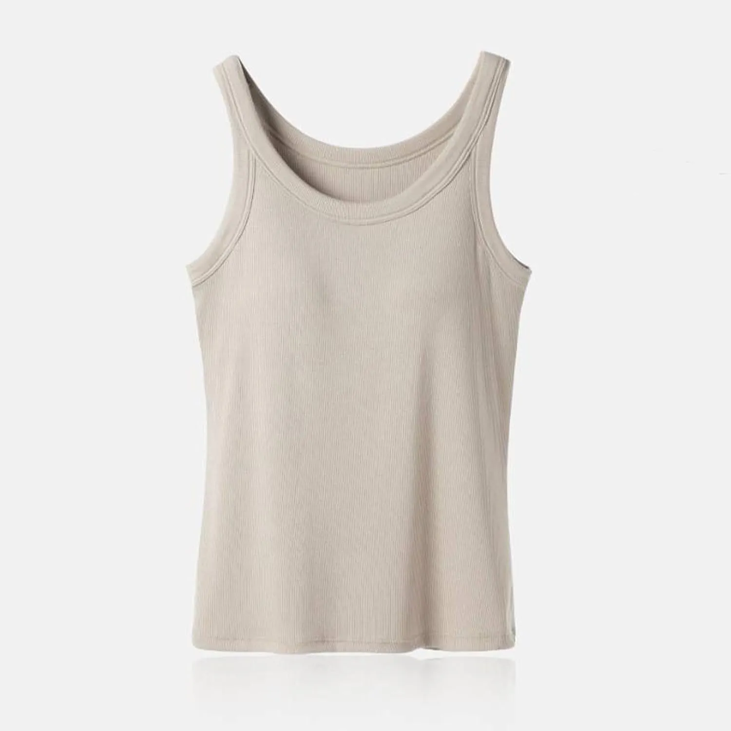 Women's Seamless Built in Bra Tank Tops for Yoga Gym Running Lightweight Moisture Wicking Summer Activewear