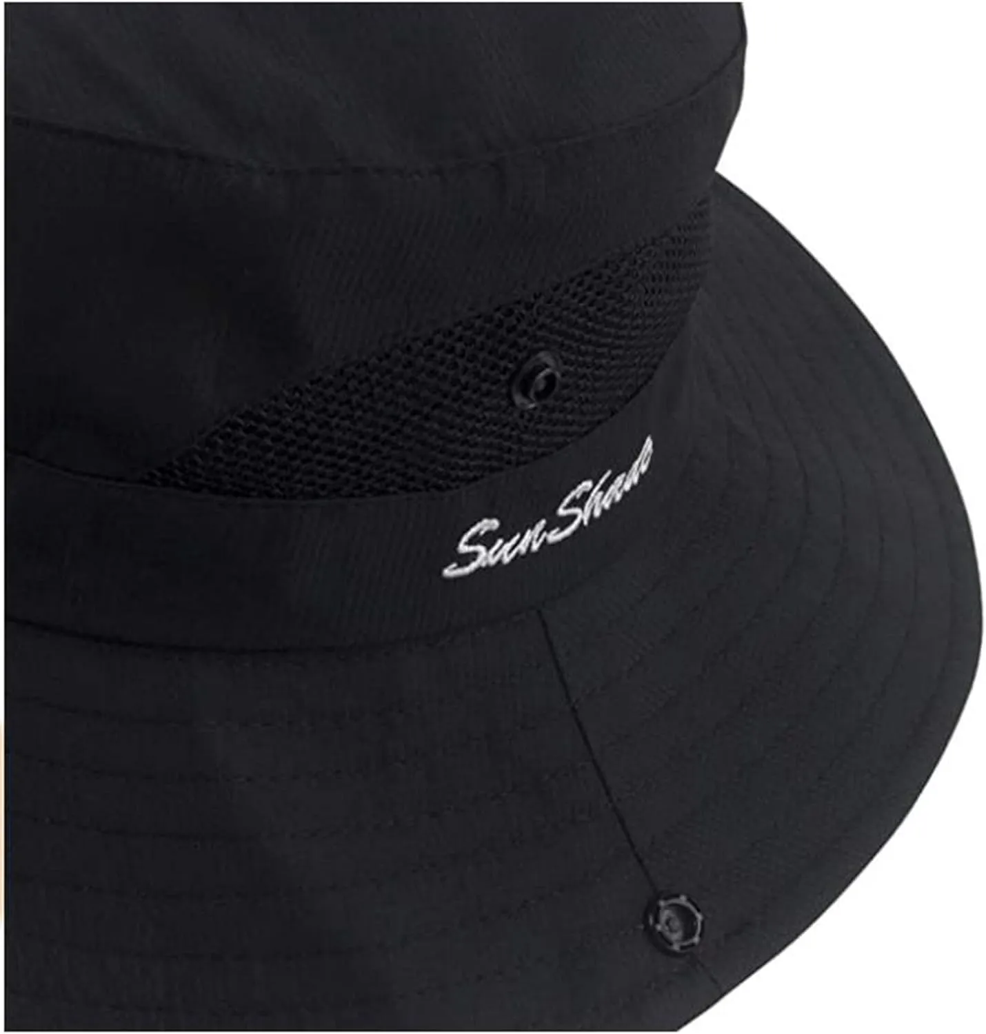 Womens Summer Quick-Dry-Sun-Hat Outdoor - Mesh Wide Brim UV-Protection Beach Fishing Hat with Ponytail Hole Foldable