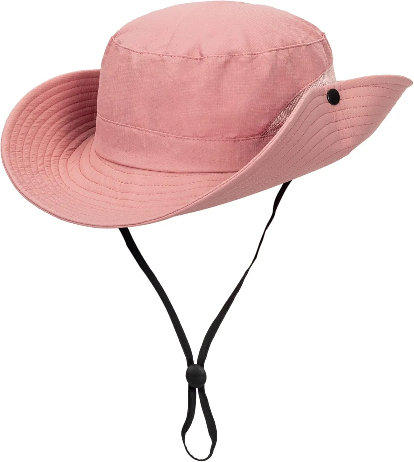 Womens Summer Quick-Dry-Sun-Hat Outdoor - Mesh Wide Brim UV-Protection Beach Fishing Hat with Ponytail Hole Foldable