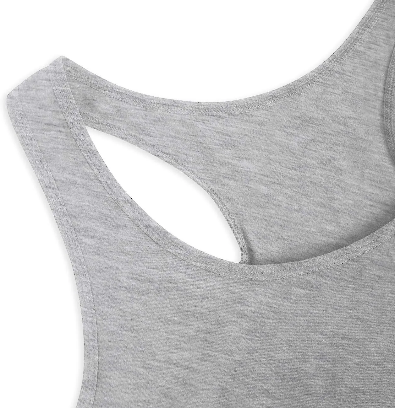 Women's Workout Racerback Tank Tops with Built in Bra Yoga Fitness Activewear Running Gym Exercise Shirts