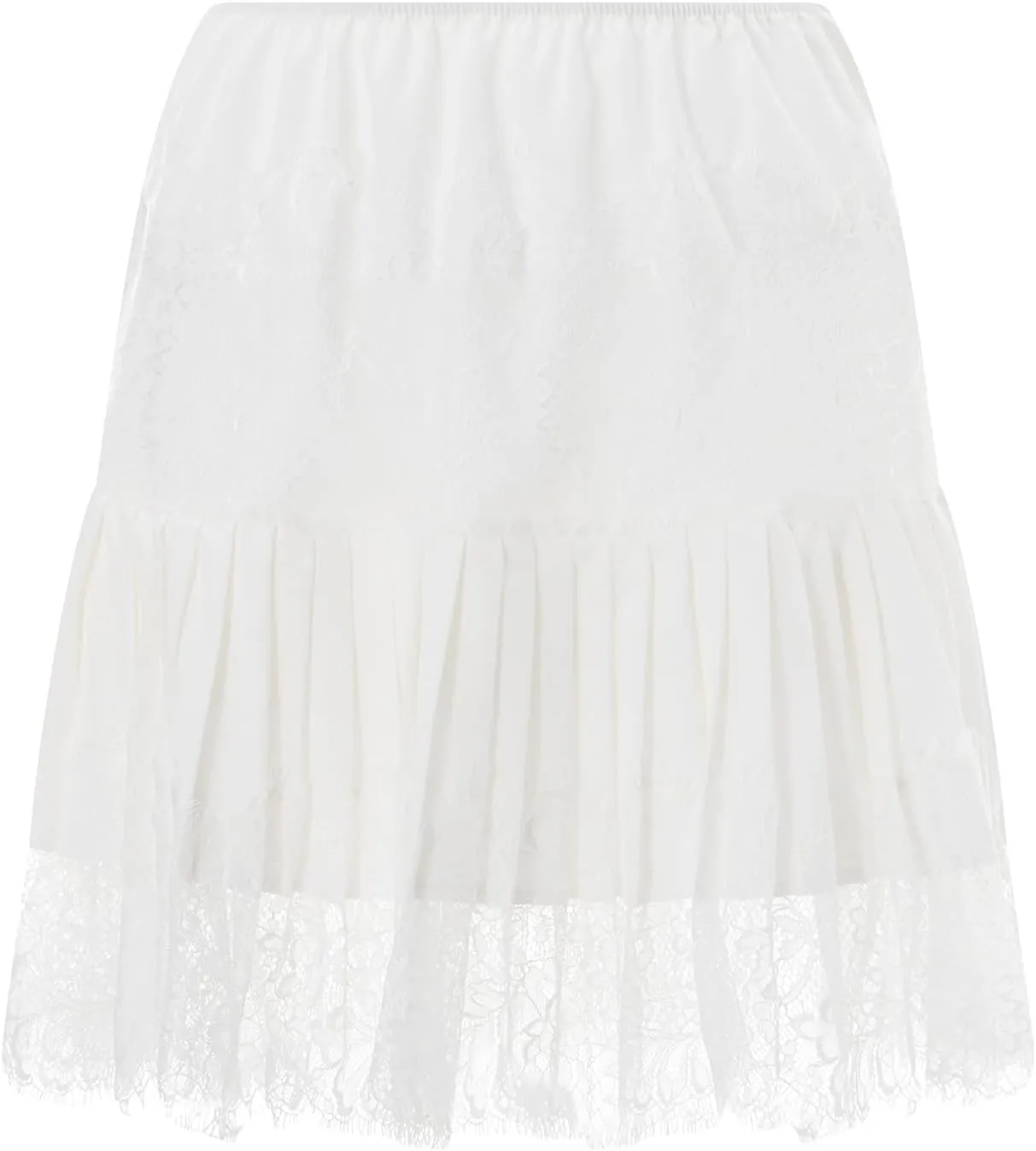 Womens Y2k Tiered Lace Mini Skirt Low Rise Pleated Ruffle Lace Trim Half Slip Skirt Layered Flowy Skirts Underskirt