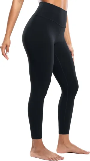 Workout Leggings for Women Yoga Pants 7/8 High Waisted Athletic Tights Silky Feeling Soft 25" Gym Activewear Lounge