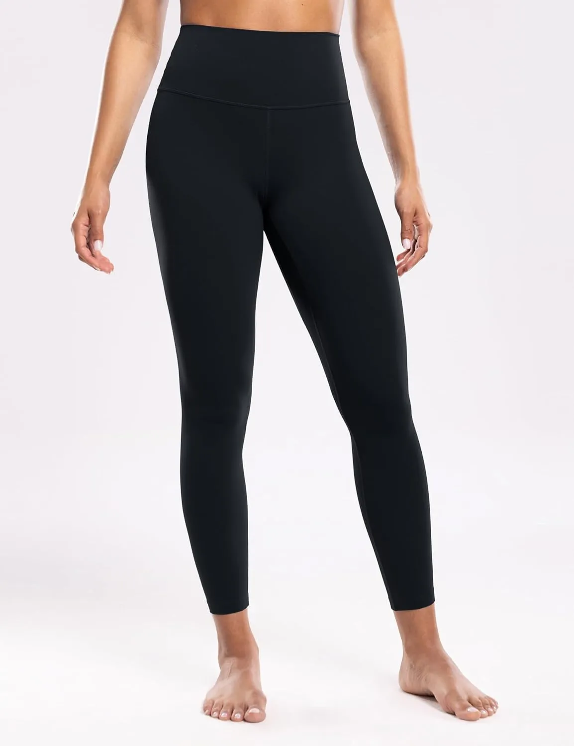 Workout Leggings for Women Yoga Pants 7/8 High Waisted Athletic Tights Silky Feeling Soft 25" Gym Activewear Lounge
