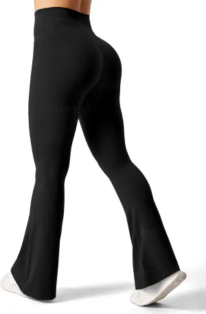 YEOREO Flare Leggings for Women Lynnie Bell Bottom Yoga Pants High Waisted Tummy Control Bootcut Workout Leggings