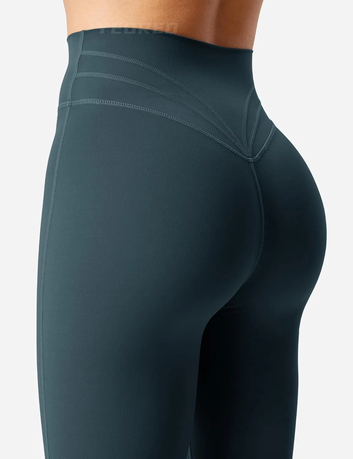 YEOREO Flare Leggings for Women Lynnie Bell Bottom Yoga Pants High Waisted Tummy Control Bootcut Workout Leggings