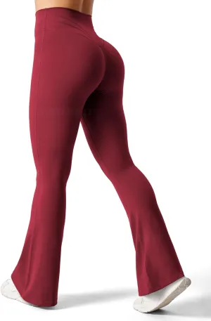 YEOREO Flare Leggings for Women Lynnie Bell Bottom Yoga Pants High Waisted Tummy Control Bootcut Workout Leggings