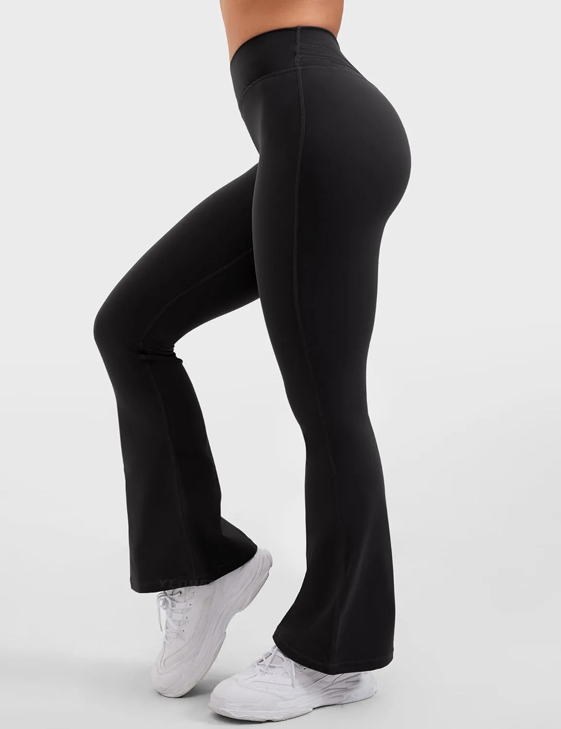 YEOREO V Waist Flare Leggings for Women Yoga Pants High Tummy Control Bootcut Workout Leggings