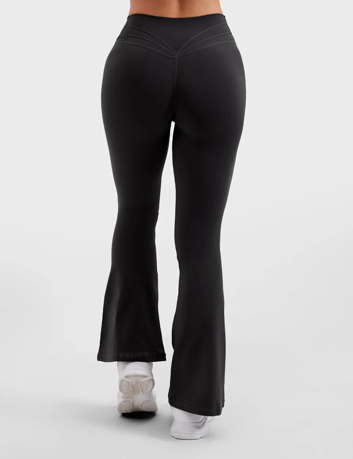 YEOREO V Waist Flare Leggings for Women Yoga Pants High Tummy Control Bootcut Workout Leggings