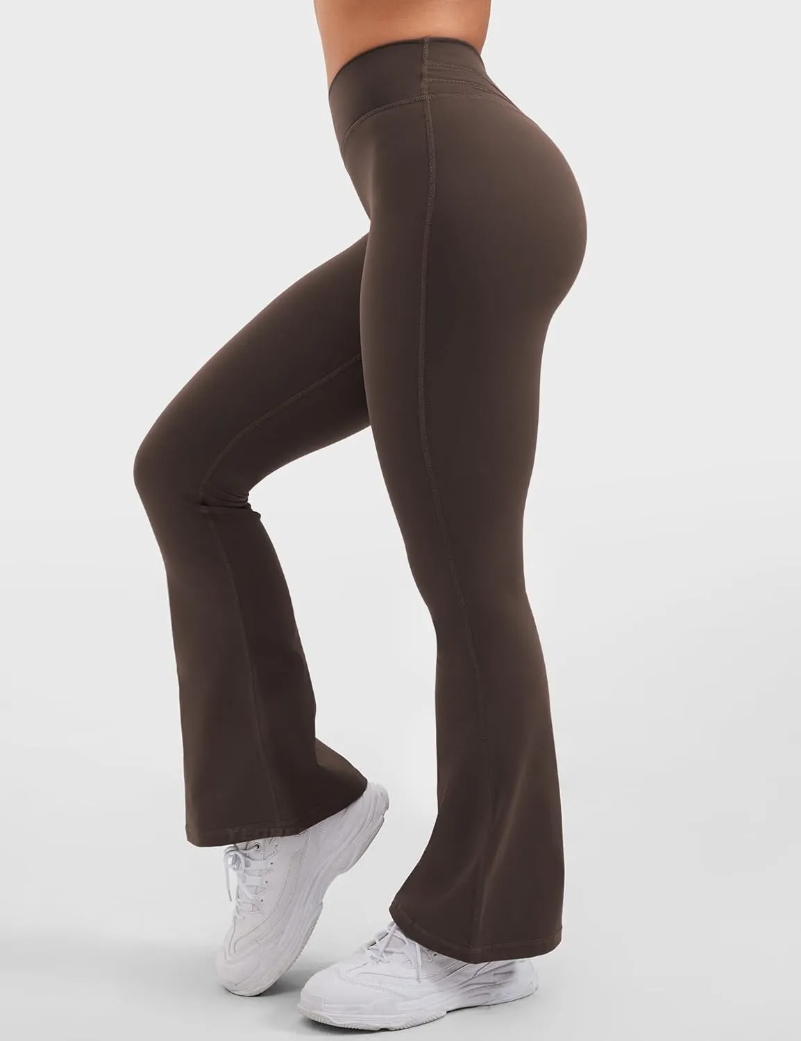YEOREO V Waist Flare Leggings for Women Yoga Pants High Tummy Control Bootcut Workout Leggings