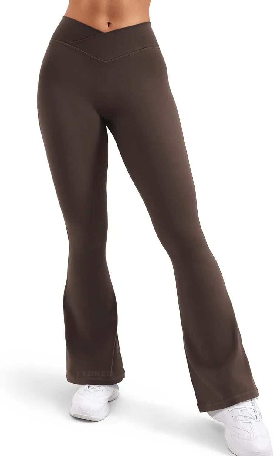 YEOREO V Waist Flare Leggings for Women Yoga Pants High Tummy Control Bootcut Workout Leggings