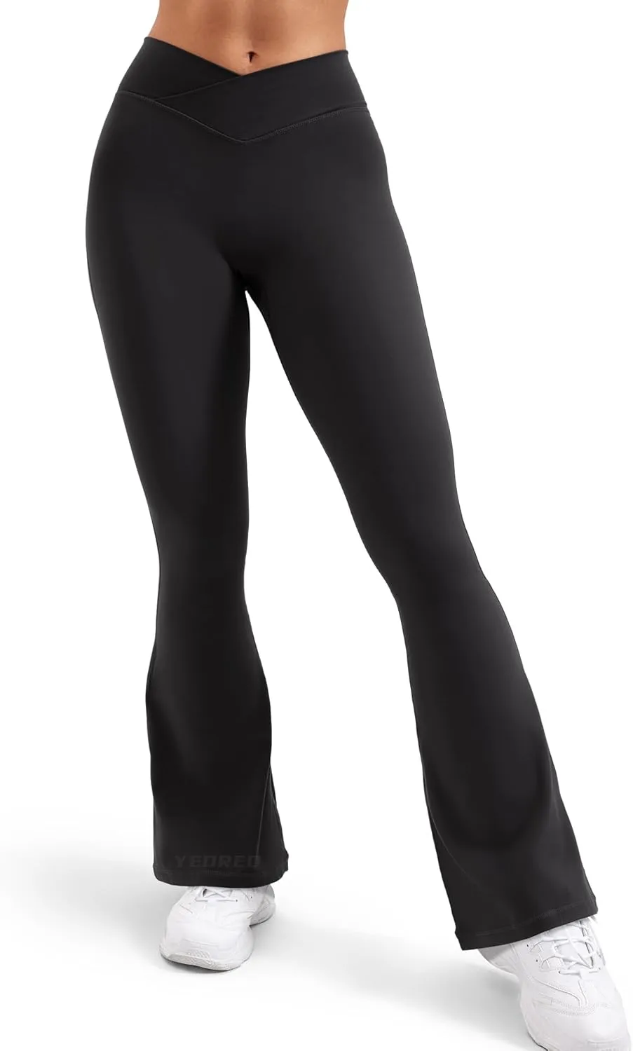 YEOREO V Waist Flare Leggings for Women Yoga Pants High Tummy Control Bootcut Workout Leggings