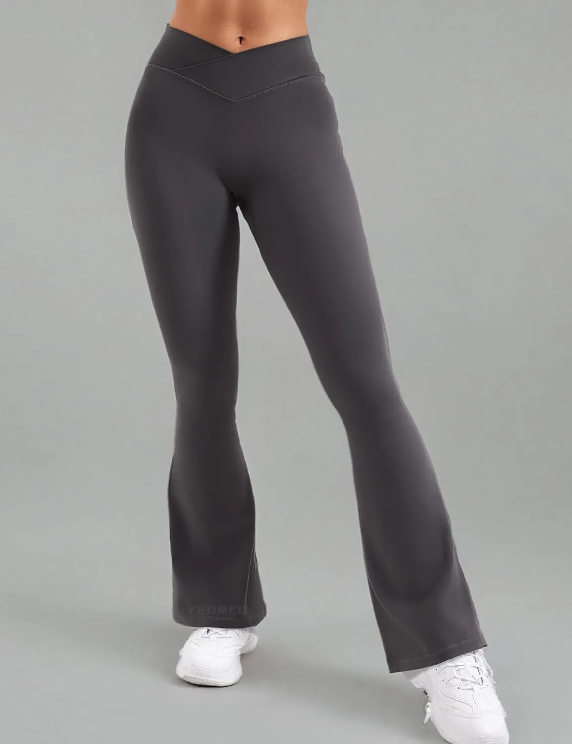 YEOREO V Waist Flare Leggings for Women Yoga Pants High Tummy Control Bootcut Workout Leggings