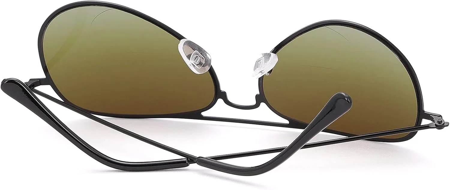 YIMI 2 Pairs Bifocal Reading Sunglasses UV400 Protection Sports Sun Readers Blue Light Blocking Glasses for Men Women