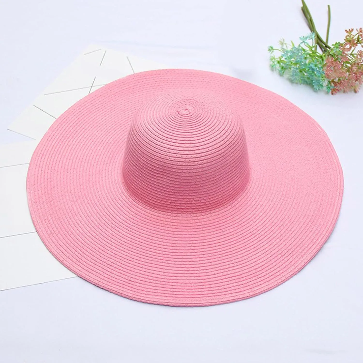 YOLAI Women's Folable Floppy Hat Wide Brim Sun Protective/Hat Summer Sun Protective Beach Cap