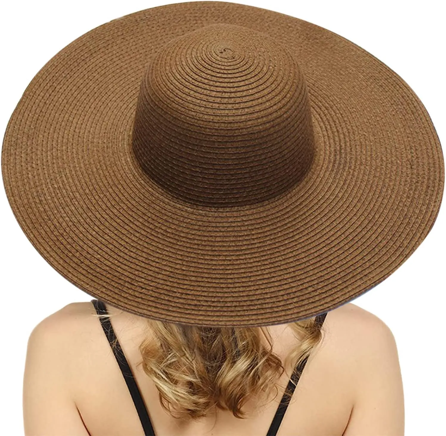 YOLAI Women's Folable Floppy Hat Wide Brim Sun Protective/Hat Summer Sun Protective Beach Cap